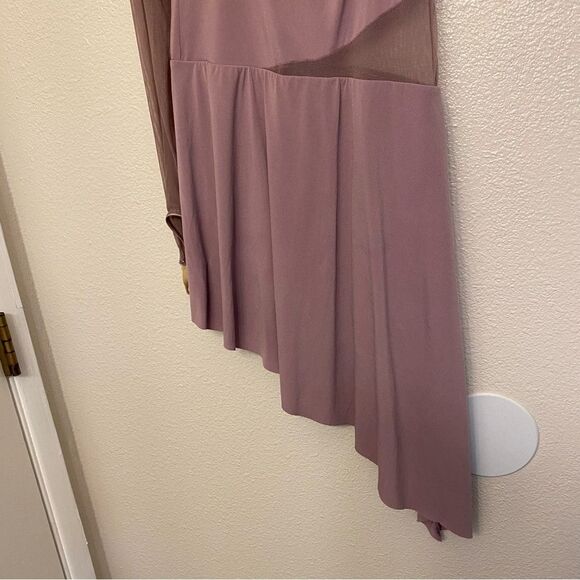 Weissman dance costume LOVE ME AGAIN 10156 Asymmetrical lavender mauve LC child - Picture 6 of 13